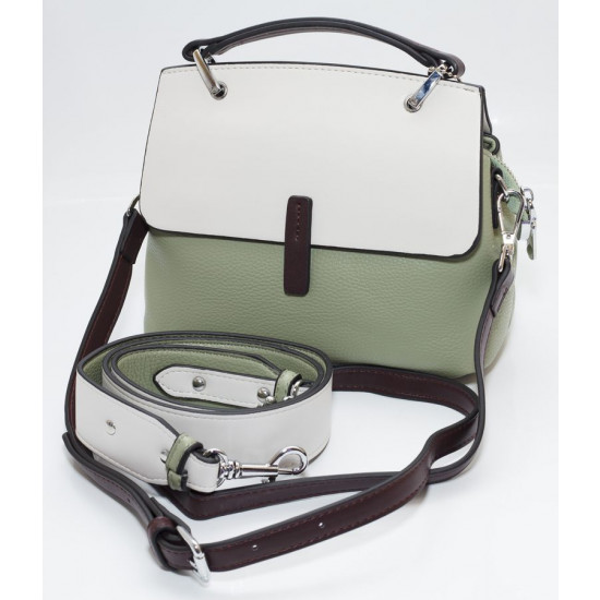 Сумка жіноча м'ята 17х22см екошкіра (8606  mint)