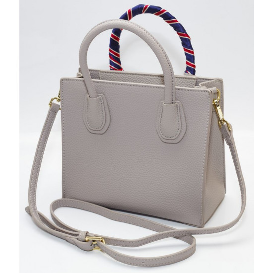 Сумка жіноча сіра 19х22см екошкіра (652 gray)