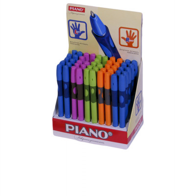 Ручка кулькова  Piano синя для лівші тренажер (50шт/уп) Unison (PT-251синяя для левши)