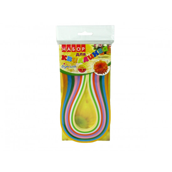 Квиллинг "Цветы" 3мм х 42см, 9 цветов, 25 ленточек, 97м Разноцветный Бумагия (Бм 106.2)