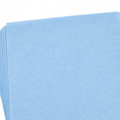 Фетр 20 х 30см, 1,2мм, 10 аркушів, світло-синій Блакитний Unison (170HQ-058)