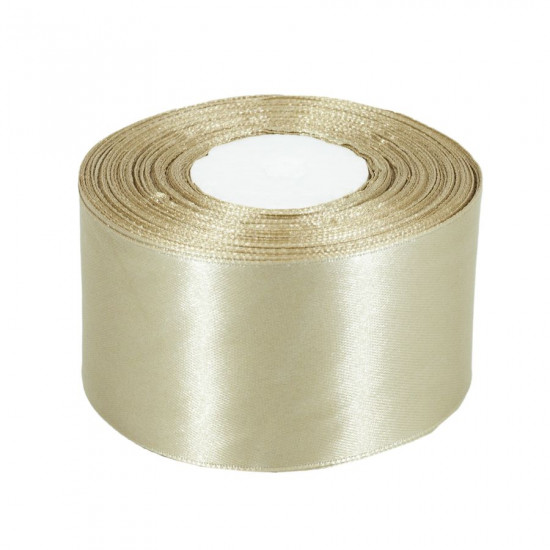 Атласна стрічка 5см (±5мм) x 33м Бежевий Unison (LA5033-60)