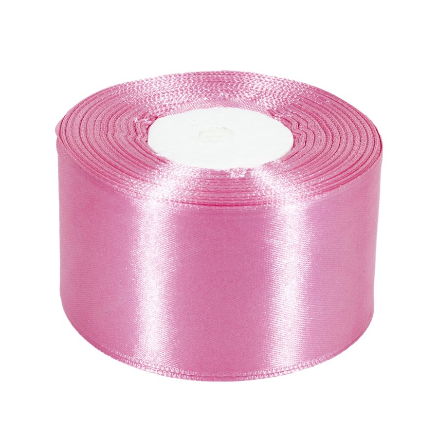 Атласна стрічка 5см (±5мм) x 33м Рожевий Marill (LA5033-82)