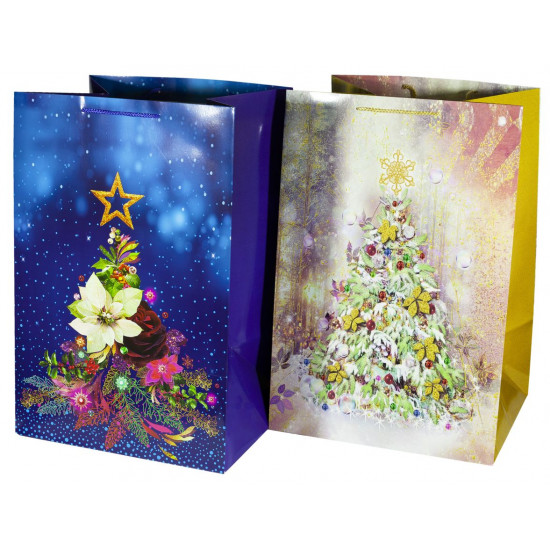 Пакет подарунковий 1197XL, новорічний, 36*54*30cm (1197XL)