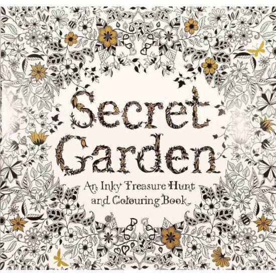 Раскраска - антистресс "Волшебный сад" 48 листов, 96 картинок, 25 х 25см, 120г/м² Unison (690-5)