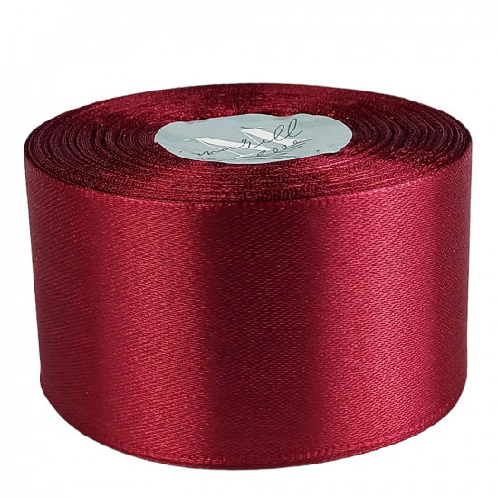 Атласна стрічка 5см (±5мм) x 33м Червоний Marill (LA5033-86)
