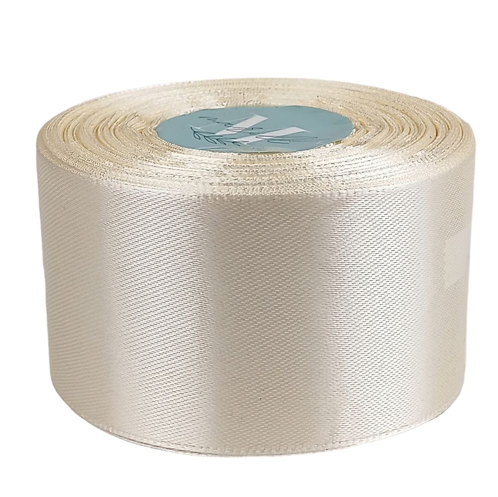 Атласна стрічка 5см (±5мм) x 33м Бежевий Marill (LA5033-08)