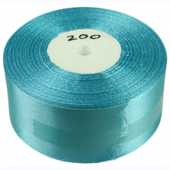 Атласна стрічка 4см (±5мм) x 33м Блакитний Unison (LA4033-200)