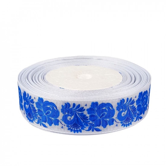 Стрічка репсова 25мм х 21м Різнокольоровий Unison (LR2521-5 blue)