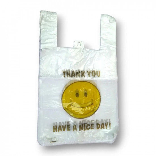 Пакет поліетиленовий майка 28 х 50см 100 шт/уп HDPE Білий Без бренду (Pb - 1)