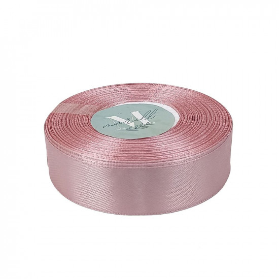 Атласна стрічка 2,5см x 33м Рожевий Marill (LA2533-41)