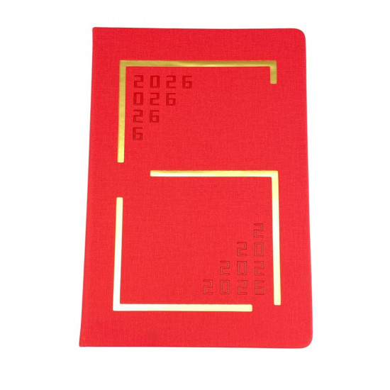 Щоденик датований лінія "Шістка" А5, 168 сторінок (110255DL red)