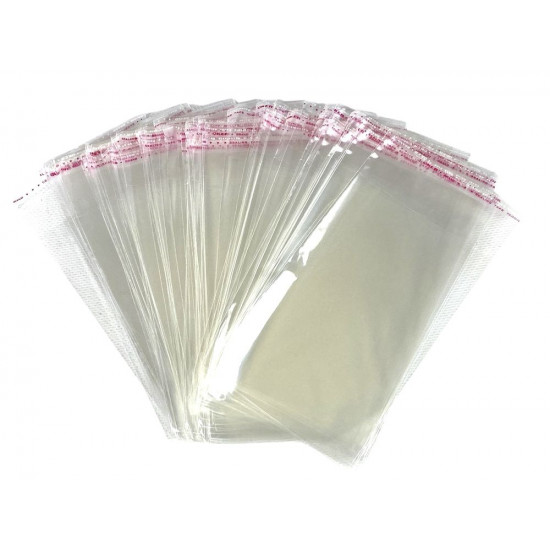 Пакет поліпропіленовий 220 х 120мм, 20мкр з клейкою стрічкою (100 шт) (PB 2212)