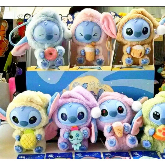 М'яка іграшка-сюрприз Стіч у вигляді плюшевих брелоків 16см Різнокольоровий Без бренду (722478/349094)