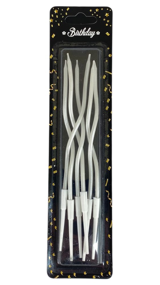 Набір свічок для торту "Коктейльний 16см",  перлина  6шт (Y-1  pearl)