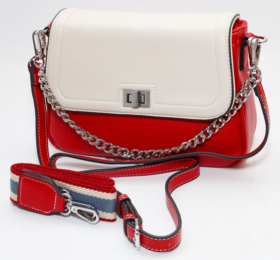 Сумка жіноча червона 17х25,5см екошкіра (89001 red)