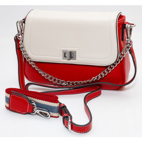 Сумка жіноча червона 17х25,5см екошкіра (89001 red)