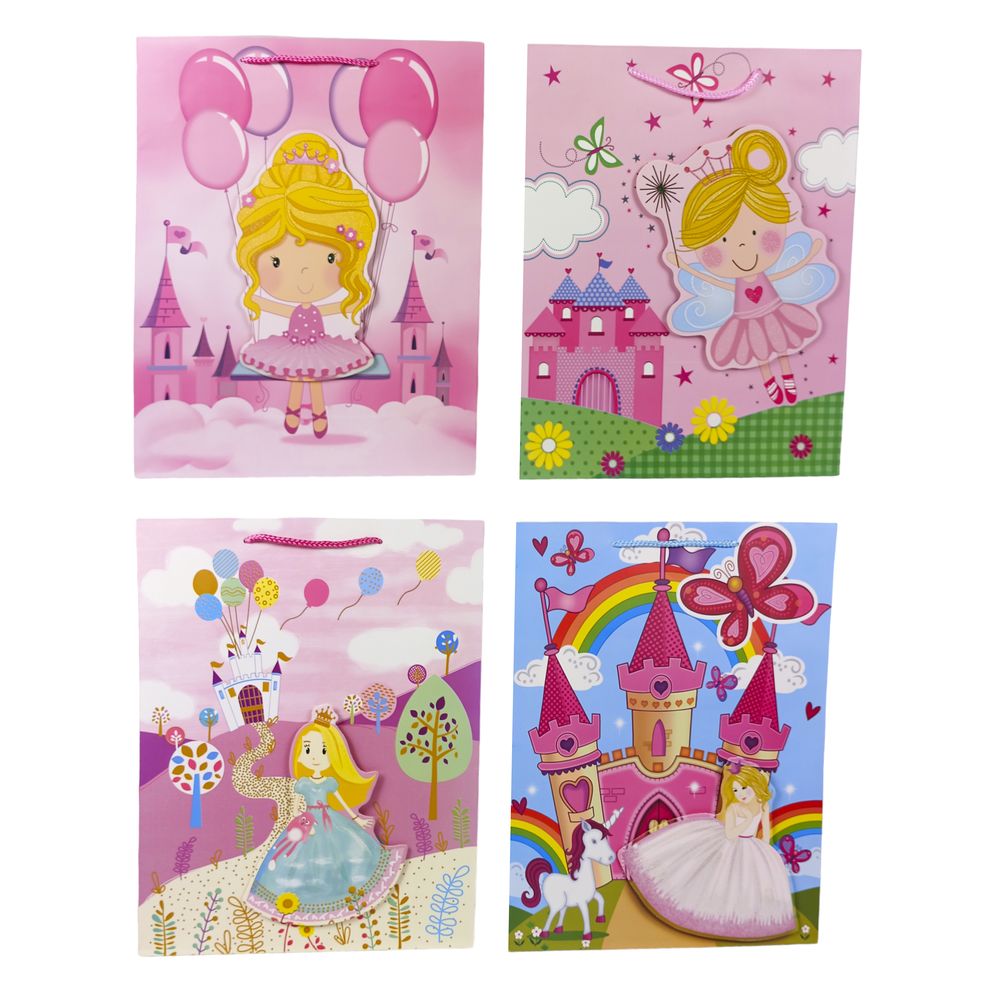 Пакет подарочный 210гр, 26 x 32 x 10см (12шт/уп) Разноцветный Unison (YM 8040-M)