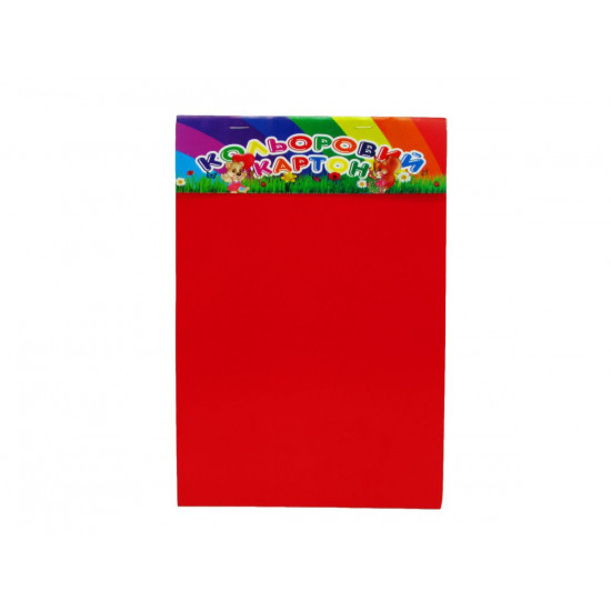 Картон цветной А4 "простой" (Бм 013)