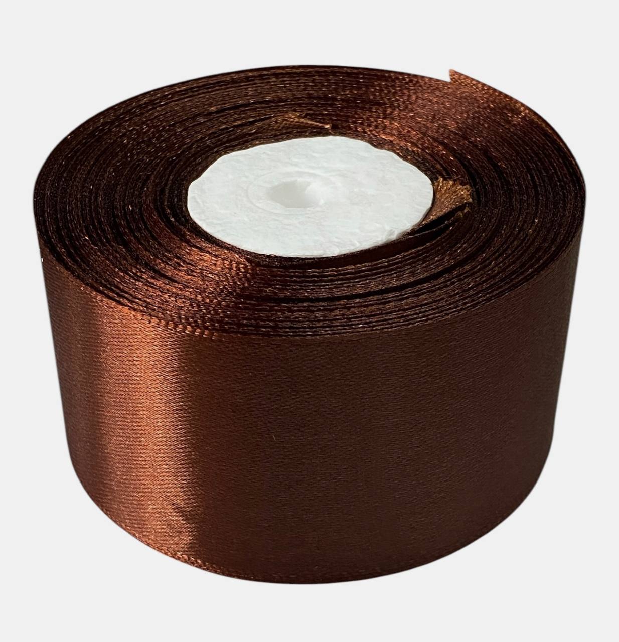 Атласна стрічка 5см (±5мм) x 33м Коричневий Marill (LA5033-74)