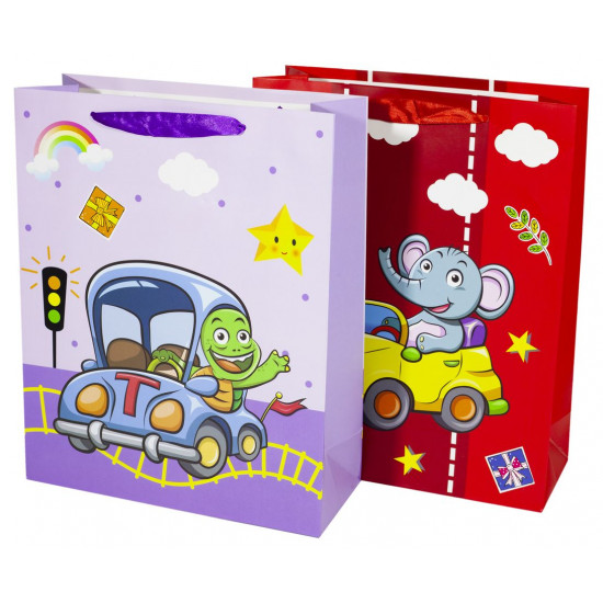 Пакет подарунковий 210гр, 26 x 32 x 10см (12шт/уп) Різнокольоровий Unison (DV-BK9423M)