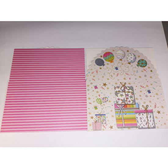 Коробка для торта 350 г  31 x 31 x16см - 4 дизайна (12шт/уп) Unison (HB 8050-L)