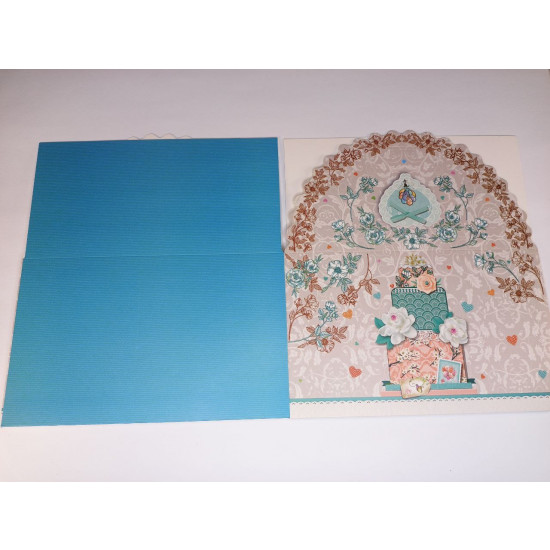 Коробка для торта 350 г  31 x 31 x16см - 4 дизайна (12шт/уп) Unison (HB 8050-L)