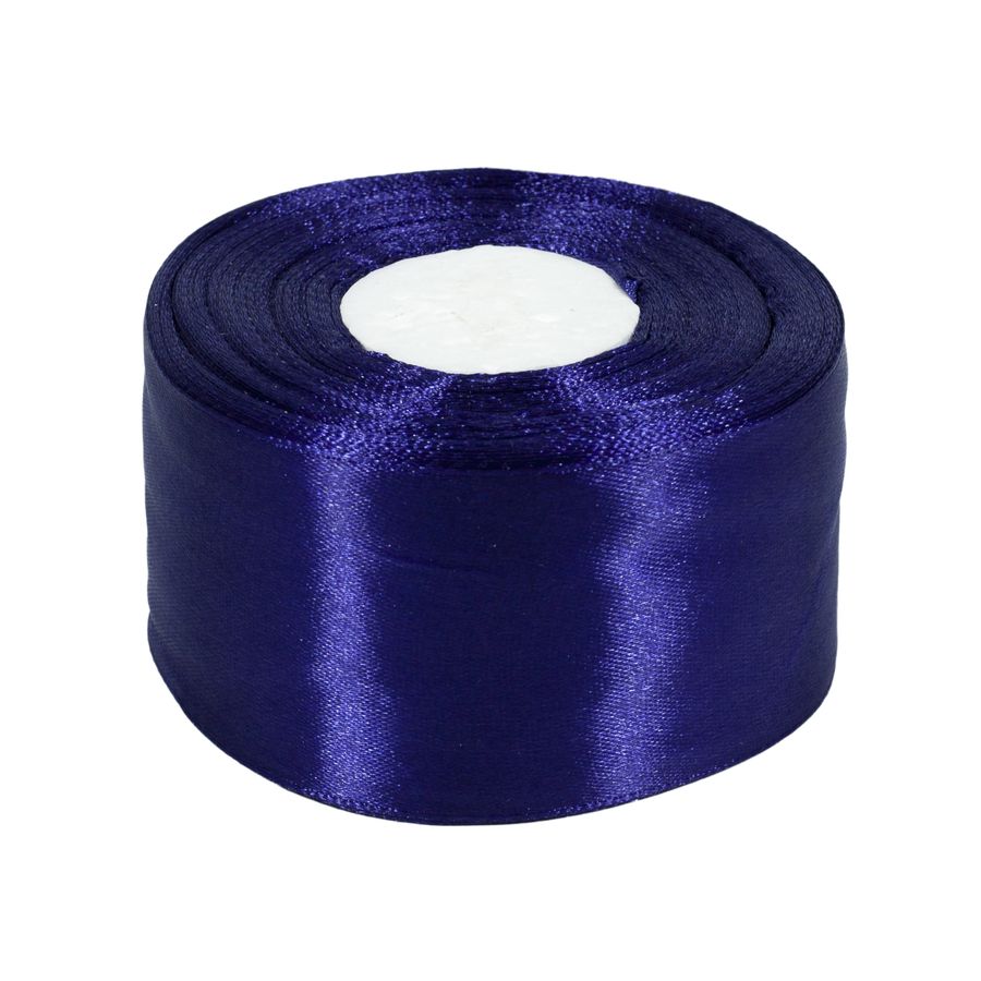 Атласна стрічка 5см (±5мм) x 33м Синій Unison (LA5033-81)