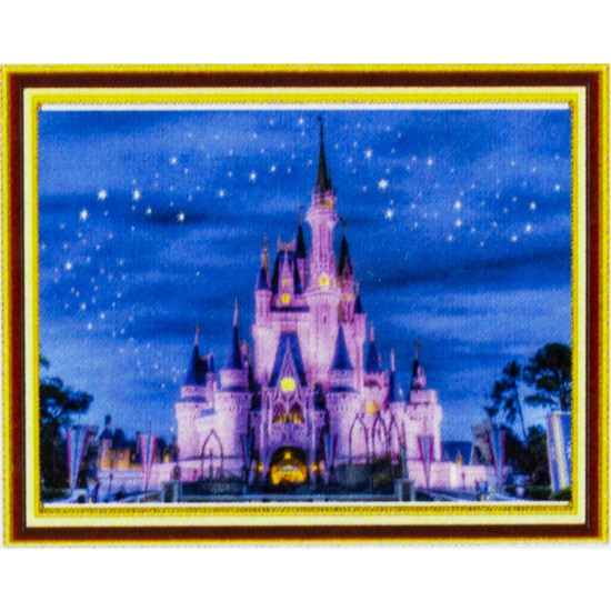 Алмазна мозаїка за номерами 30х40см "замок Діснея" в рулоні (72715-R)