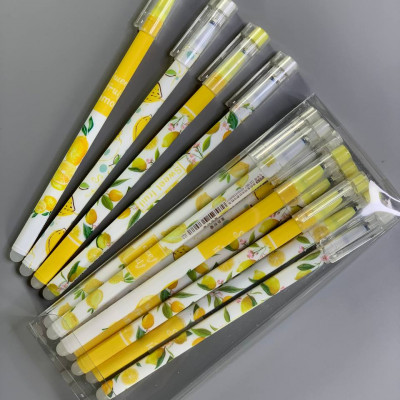 Ручка дитяча гель "пиши-стирай" "Lemon" синя Різнокольоровий Без бренду (1807-2-QX)