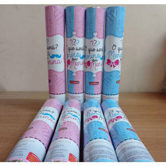 Хлопушка гендерна "Boy or Girl" (блакитний), 30 см Блакитний Unison (KUK4052 - blue)