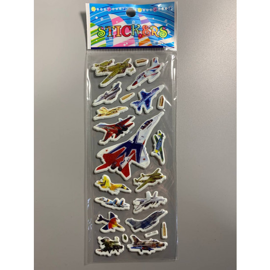 Наклейки 21 х 7см, 20шт/уп Різнокольоровий Unison (WF-182)