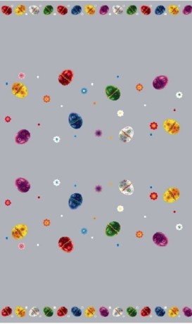 Пакет целофановий прозорий з пасхальним малюнком 25х40см в пачці 100 шт. (PP1581)