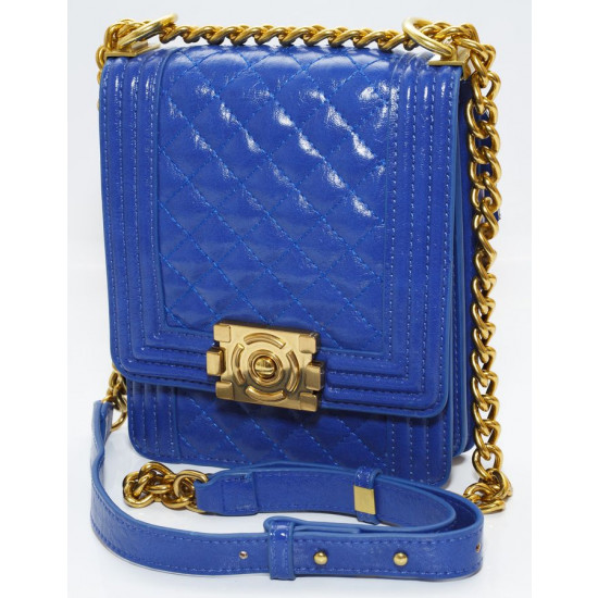 Сумка жіноча синя 20х16см екошкіра (L8113 blue)