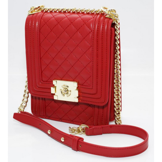 Сумка жіноча червона 20х16 екошкіра (L8113 red)