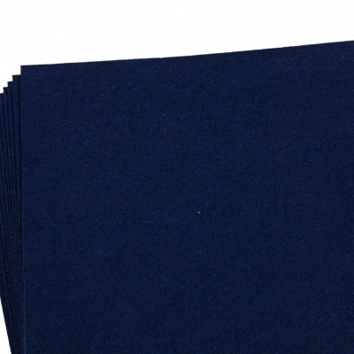 Фетр 20 х 30см, 1,2мм, 10 аркушів, темно-синій Чорний Unison (170HQ-059)
