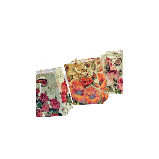 Пакет 40454S бумажный 210g 18x23х10 глиттер (Пт 231.3)