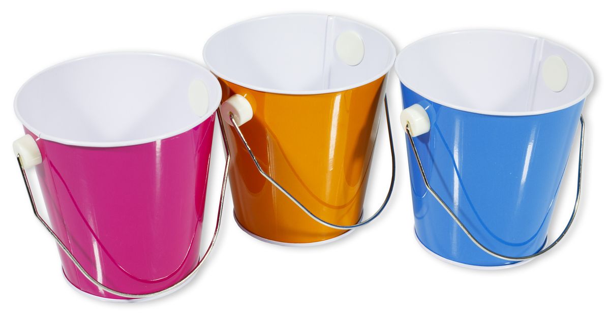 Декоративне відерце MT-020, металеве, 10.3x10x7.3cm. 6кольорів (MT-020)