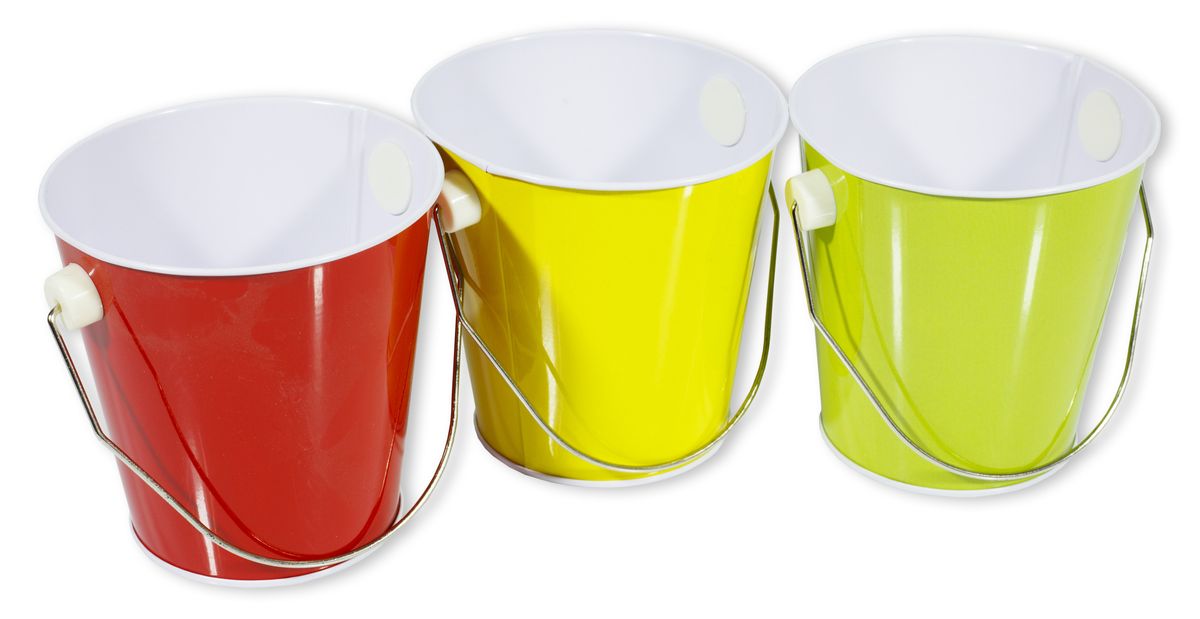 Декоративне відерце MT-020, металеве, 10.3x10x7.3cm. 6кольорів (MT-020)