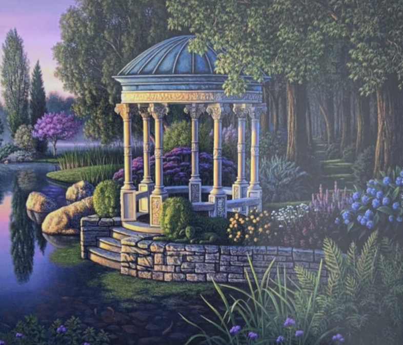 Картина по номерам "Альтанка" 40*50см,крас.-акрил,кисть-3шт. Разноцветный Unison (6359EOTG_B)