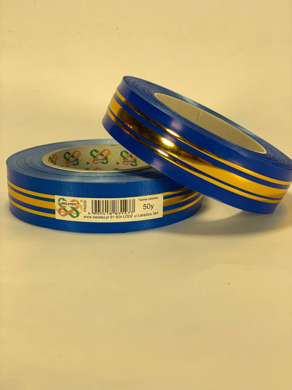 Стрічка пластикова 3см х 45м Синій Unison (PAS30- blue)