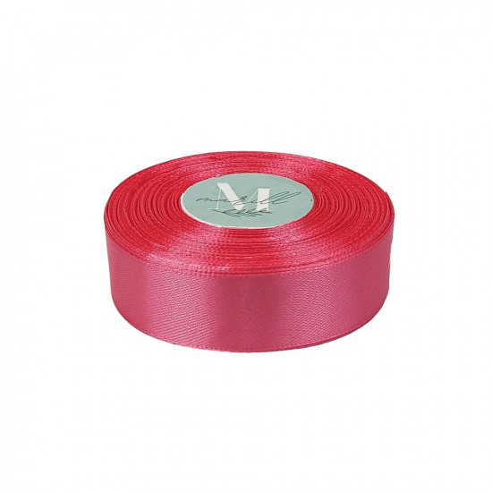 Атласна стрічка 2,5см x 33м Рожевий Marill (LA2533-65)