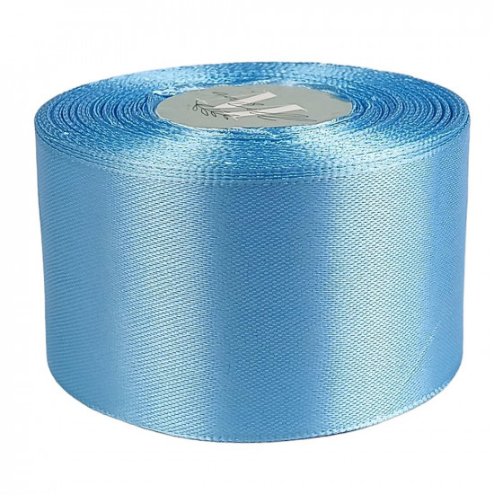Атласна стрічка 4см (±5мм) x 33м Блакитний Marill (LA4033-62)