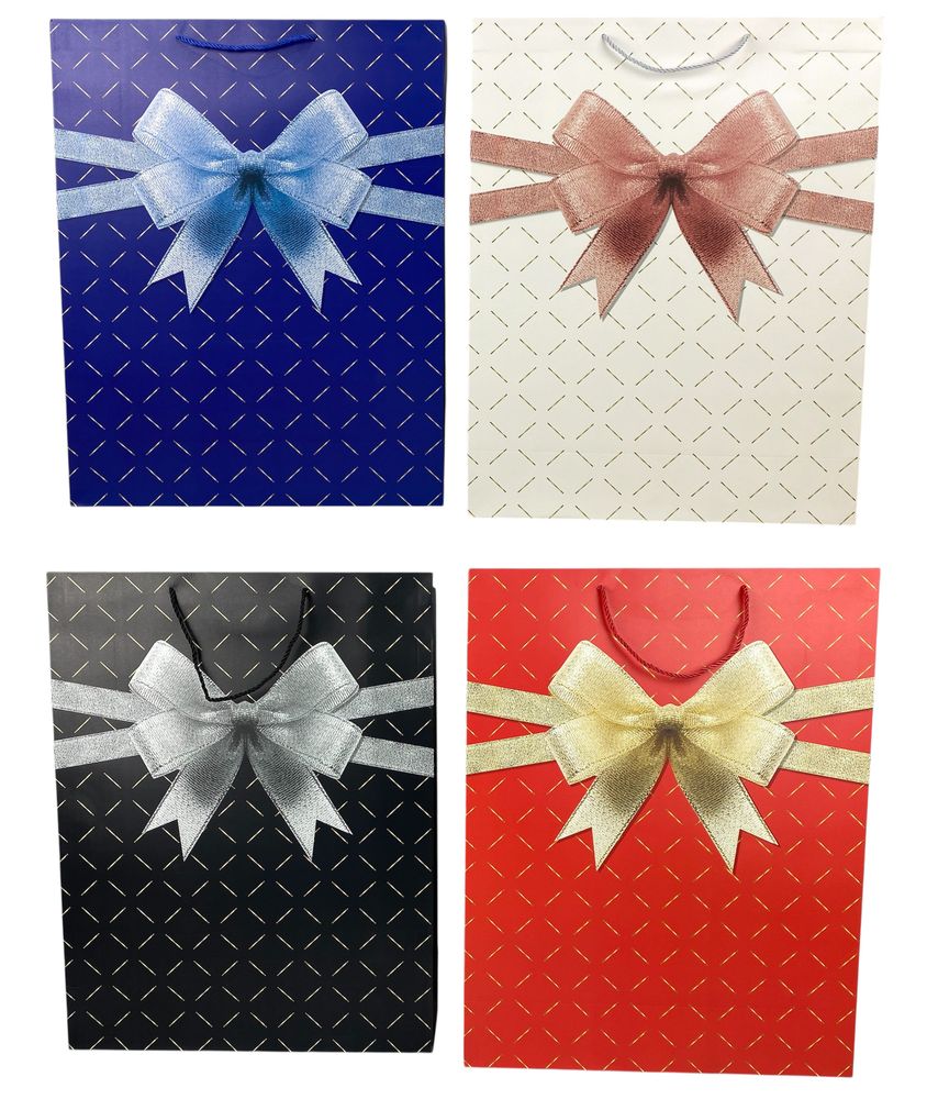 Пакет подарунковий 210гр,  70 х 50 х 20см Бантик Різнокольоровий Unison (1801XXL)