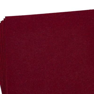 Фетр 20 х 30см, 1,2мм, 10 листів, бордо Червоний Unison (170HQ-050)