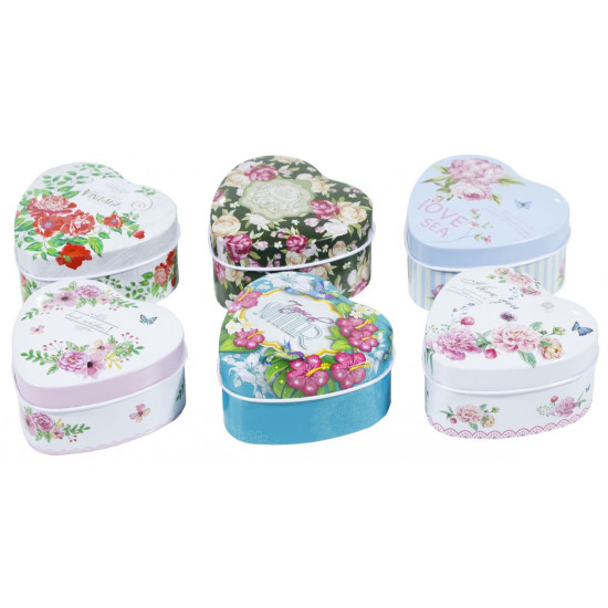 Подарункова коробка MT-006-2, металева, серце, 7.5x7.5x4cm (MT-006-2)