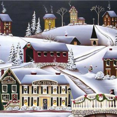 Картина за номерами 40 х 50см "Казкове містечко" Різнокольоровий Unison (RA3421)