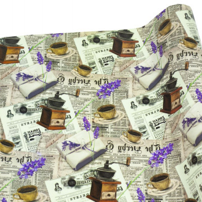 Папір пакувальний крейдований 80г 10 листів - 100 х 70см Різнокольоровий Unison (PVM10-136)