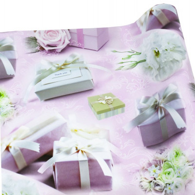 Папір подарунковий  крейдований 80г, 1000х700  -10 аркушів Різнокольоровий Unison (PVM10-140)