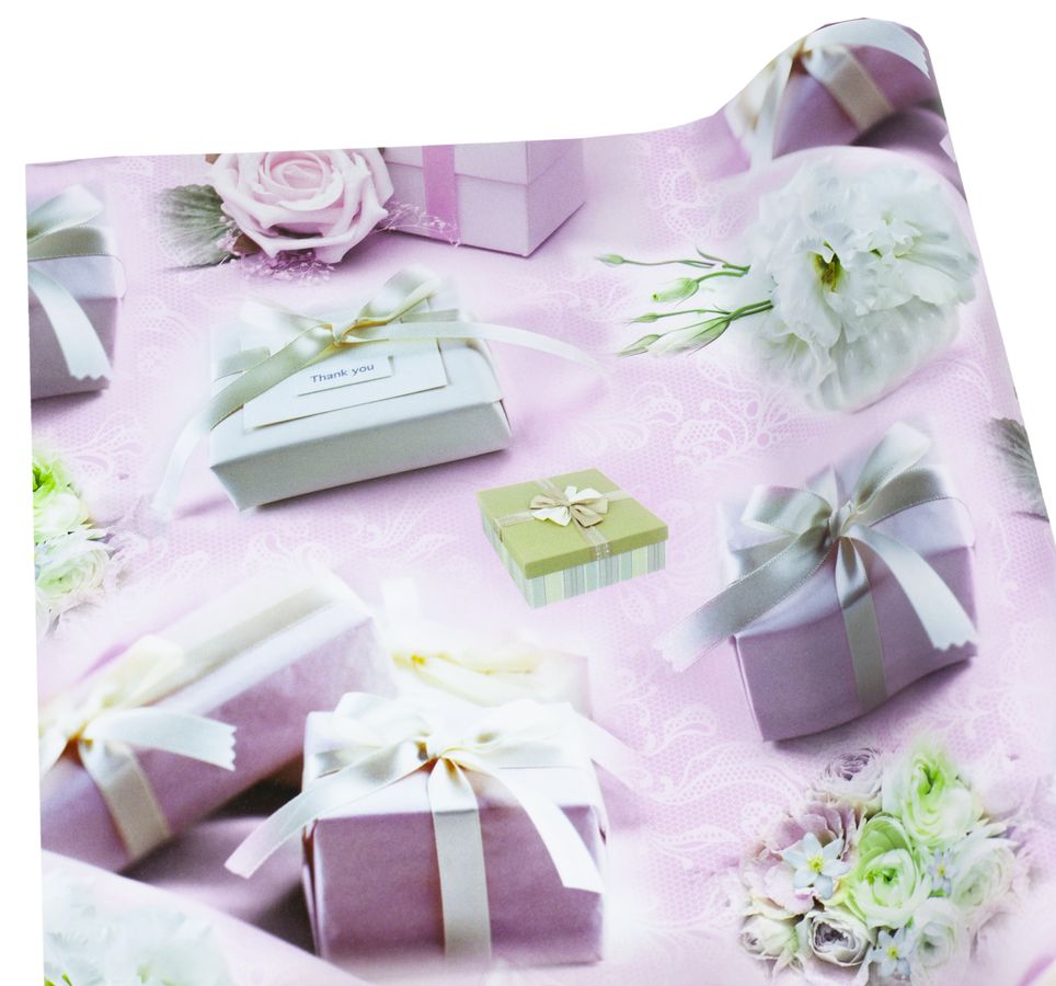 Папір подарунковий  крейдований 80г, 1000х700  -10 аркушів Різнокольоровий Unison (PVM10-140)